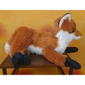 Aurora Flopsie FIONA RED FOX Plush 16"  Paws To Tail Feb 2020 Pellets In Paws
